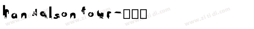 handelson four字体转换